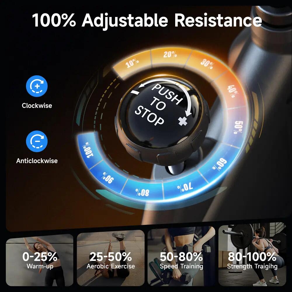 Bicicleta estática QK105, volante de inercia de 8 kg, capacidad de 120 kg 6/7