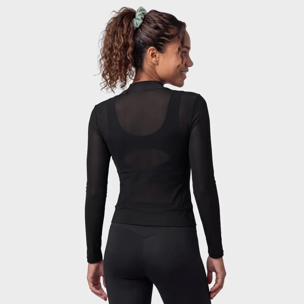 Top manches longues en mesh femme Soho Mesh-W Black Noir 6/7