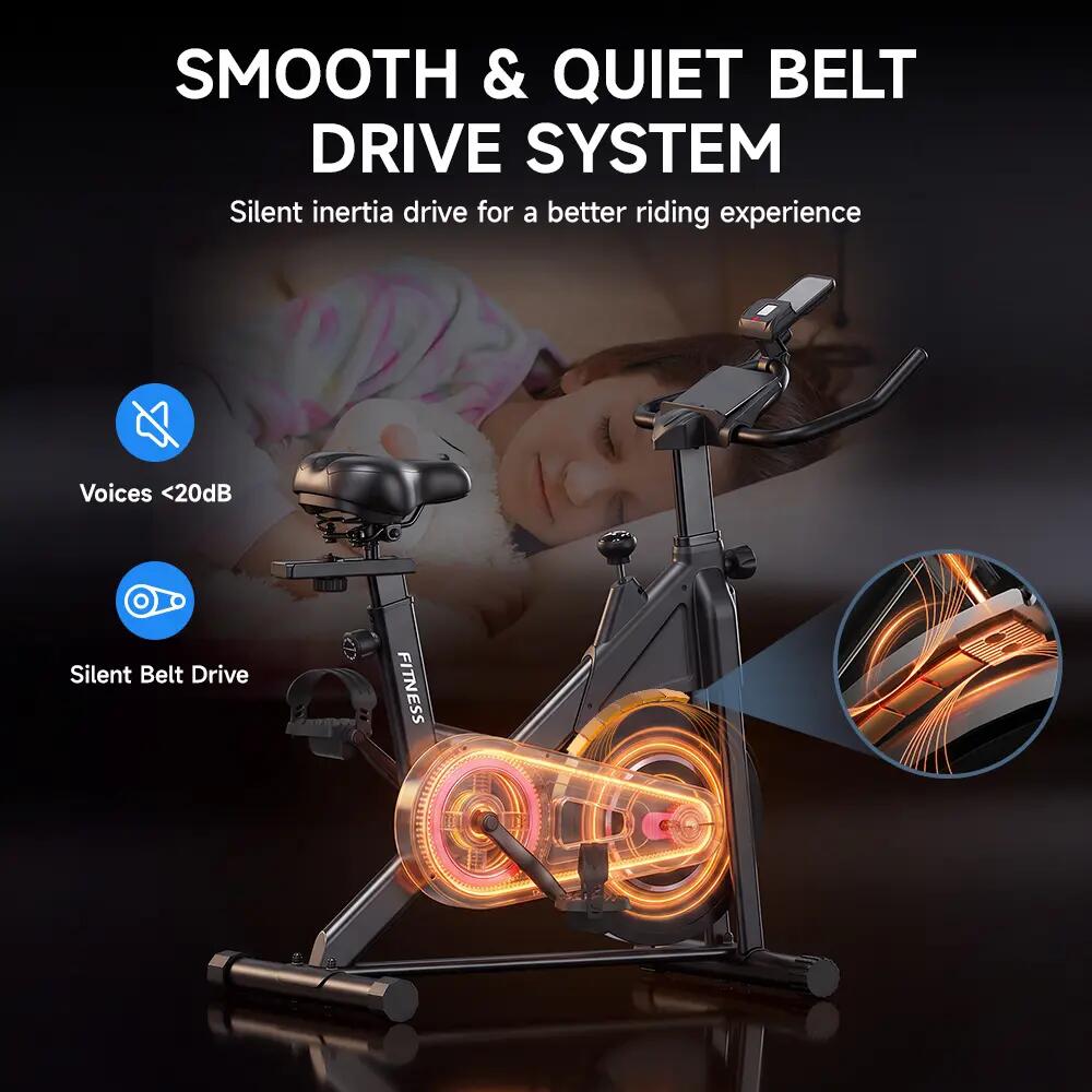 Bicicleta estática QK105, volante de inercia de 8 kg, capacidad de 120 kg 4/7