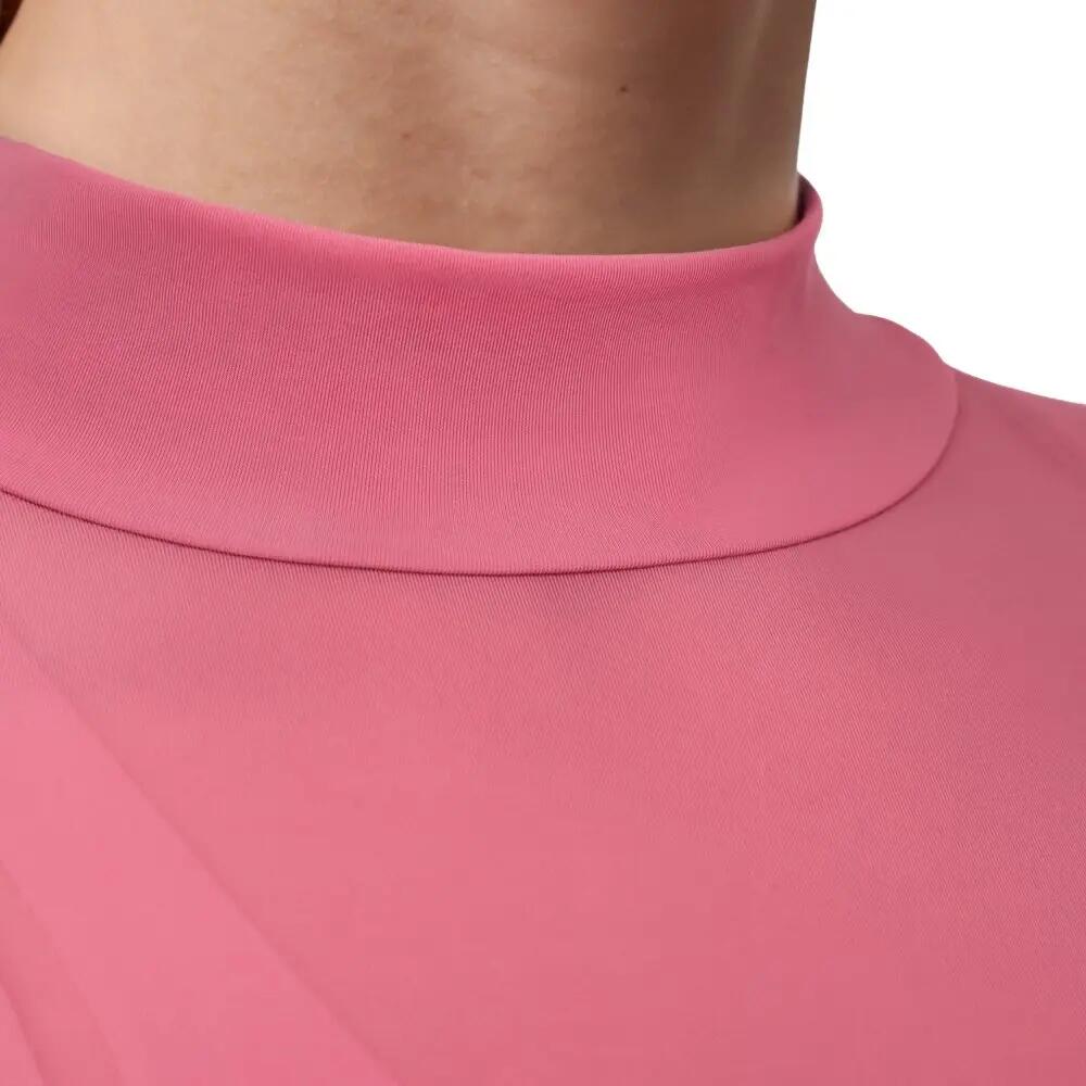 Camiseta manga larga semitransparente mujer Soho Mesh-W Berry Burdeos 4/7
