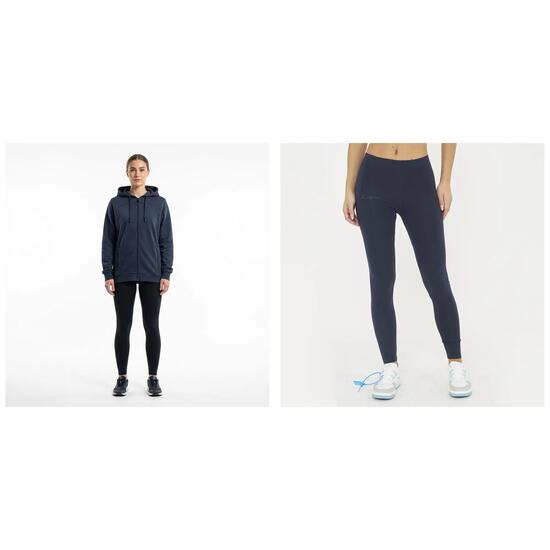 Ensemble sweat et legging femme Sail Oversize + Mavery Bleu marine