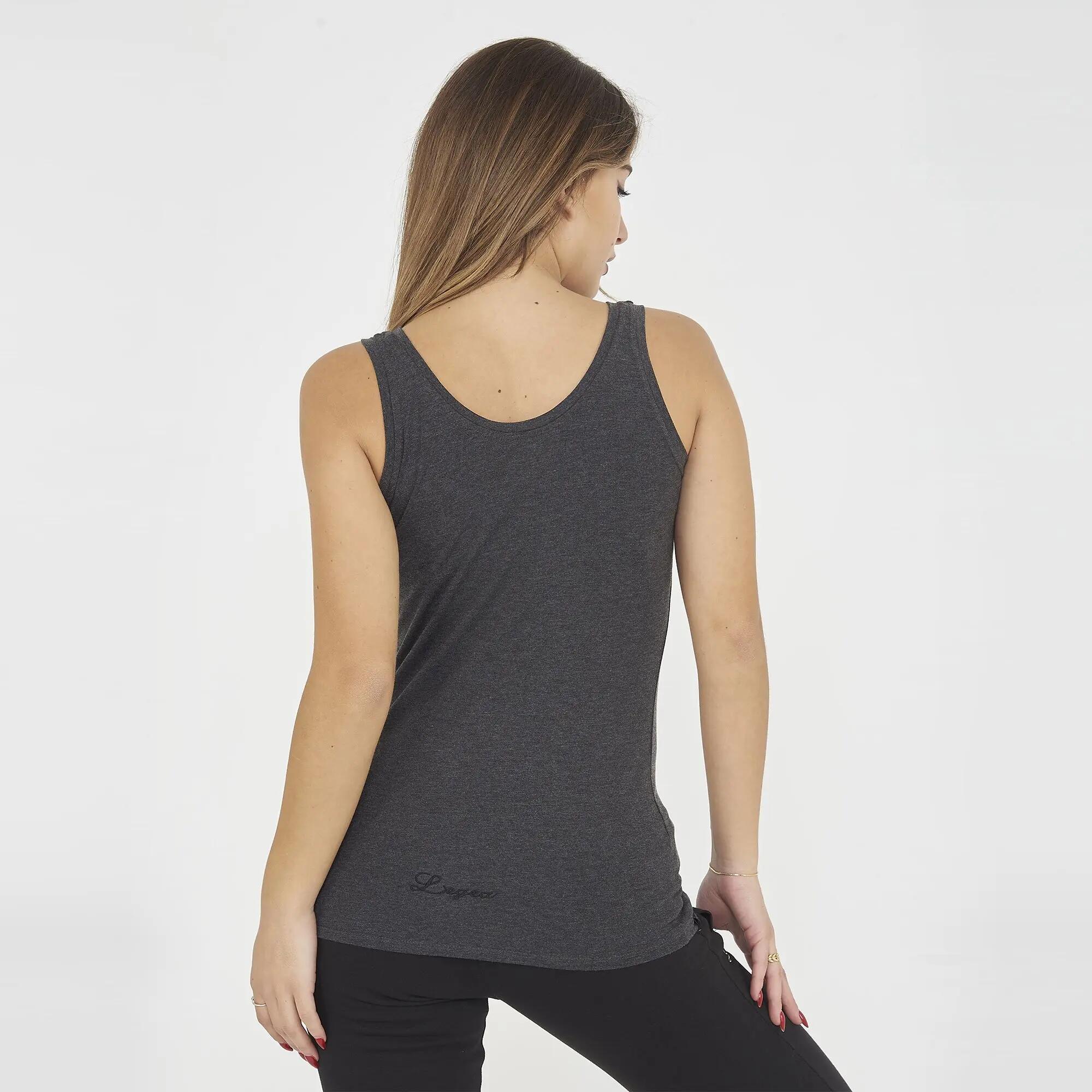 Women's Tank top and leggings set Raita + Mavery Dark heather grey / Navy 4/8