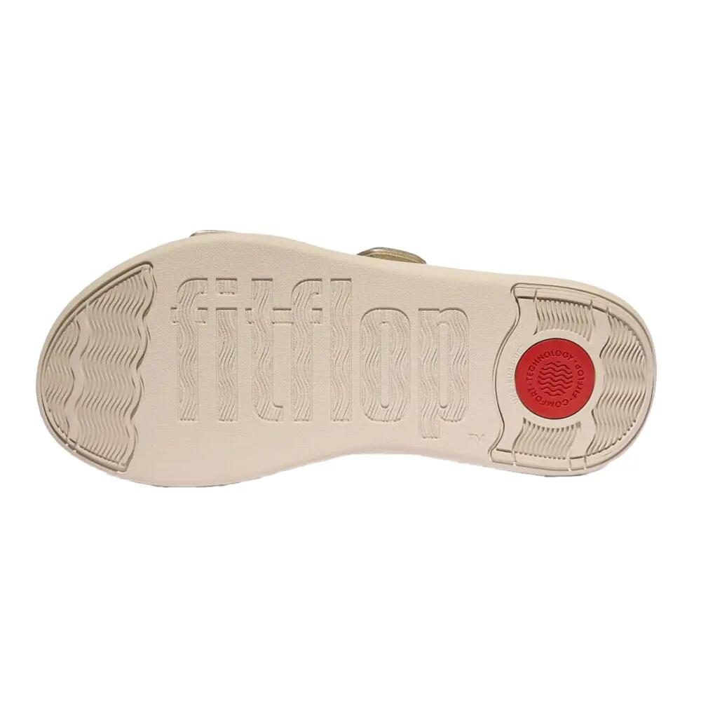 FMode verstelbare slippers met platte zool voor dames (Platino) 4/5