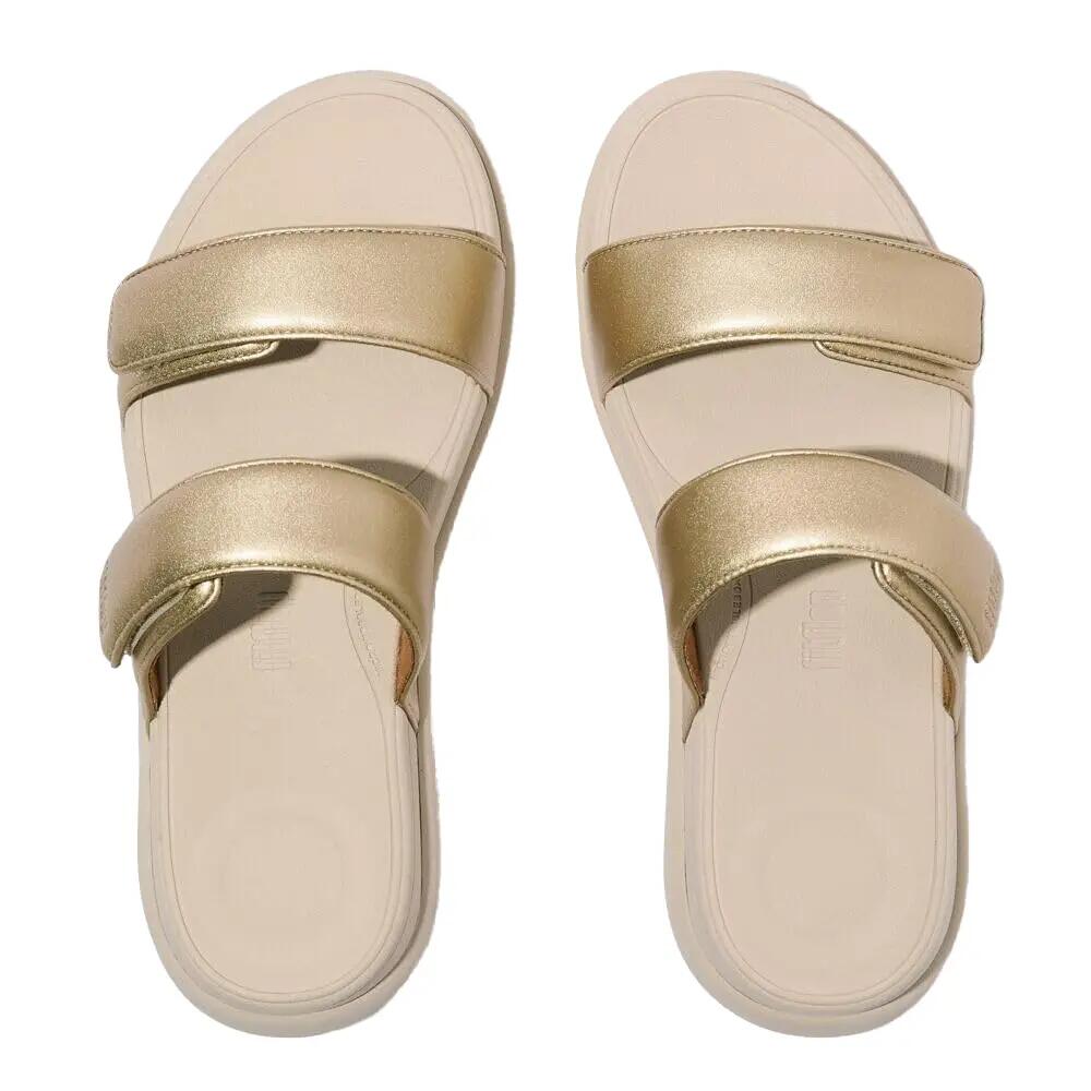 FMode verstelbare slippers met platte zool voor dames (Platino) 3/5