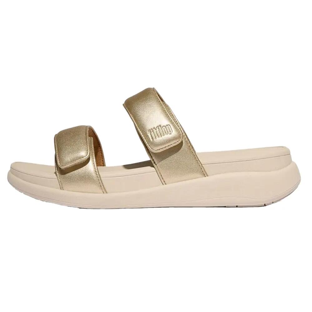 FMode verstelbare slippers met platte zool voor dames (Platino) 2/5
