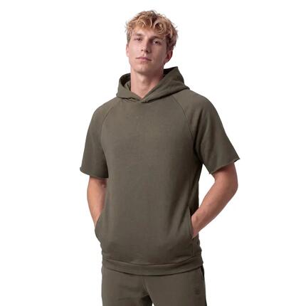 Sweat à capuche sport manches courtes homme Kirov Green Vert
