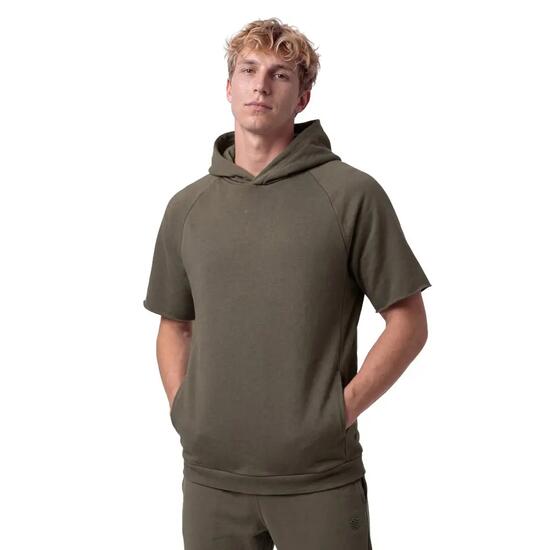 Sweat à capuche sport manches courtes homme Kirov Green Vert
