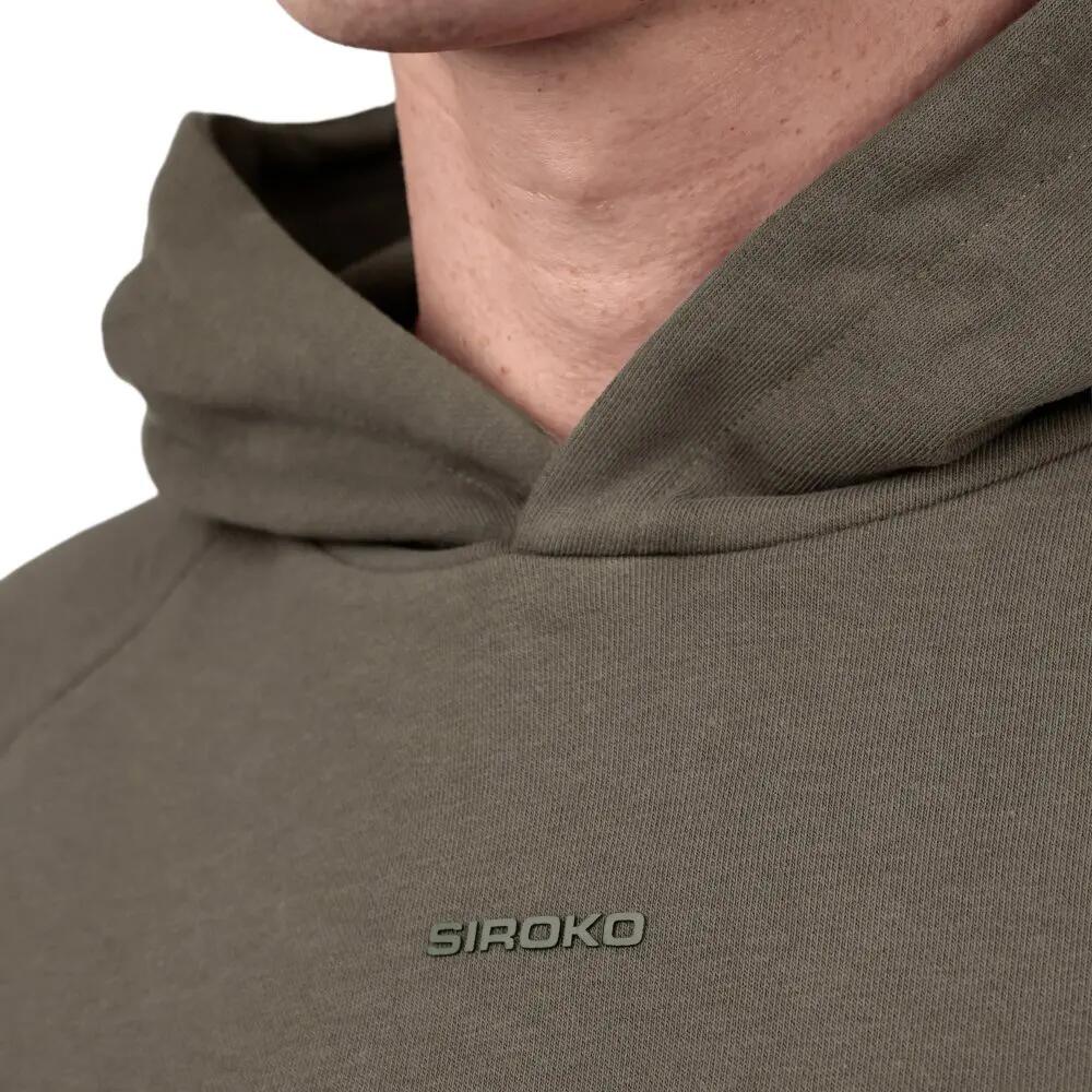 Sweat à capuche sport manches courtes homme Kirov Green Vert 5/8