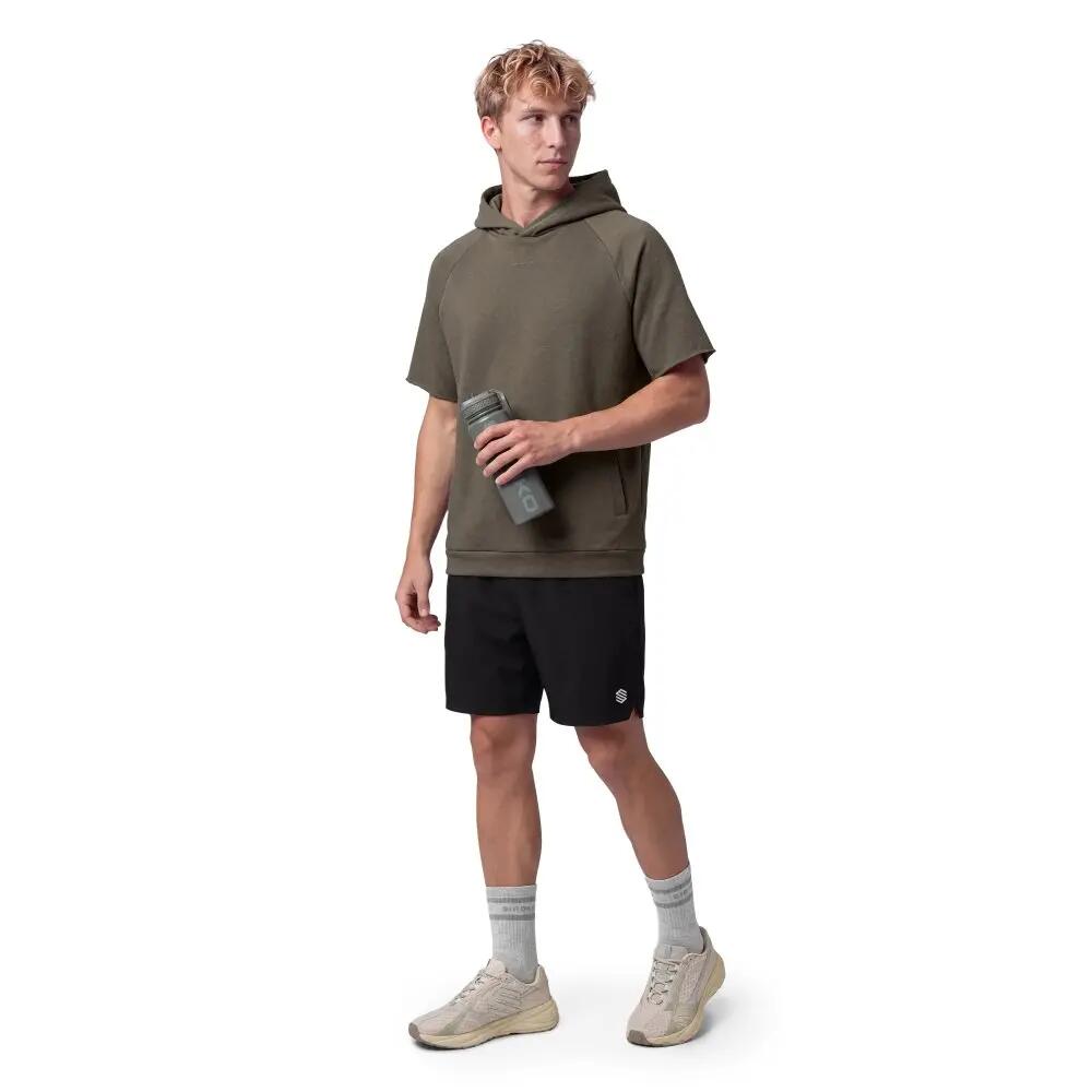 Sweat à capuche sport manches courtes homme Kirov Green Vert 3/8