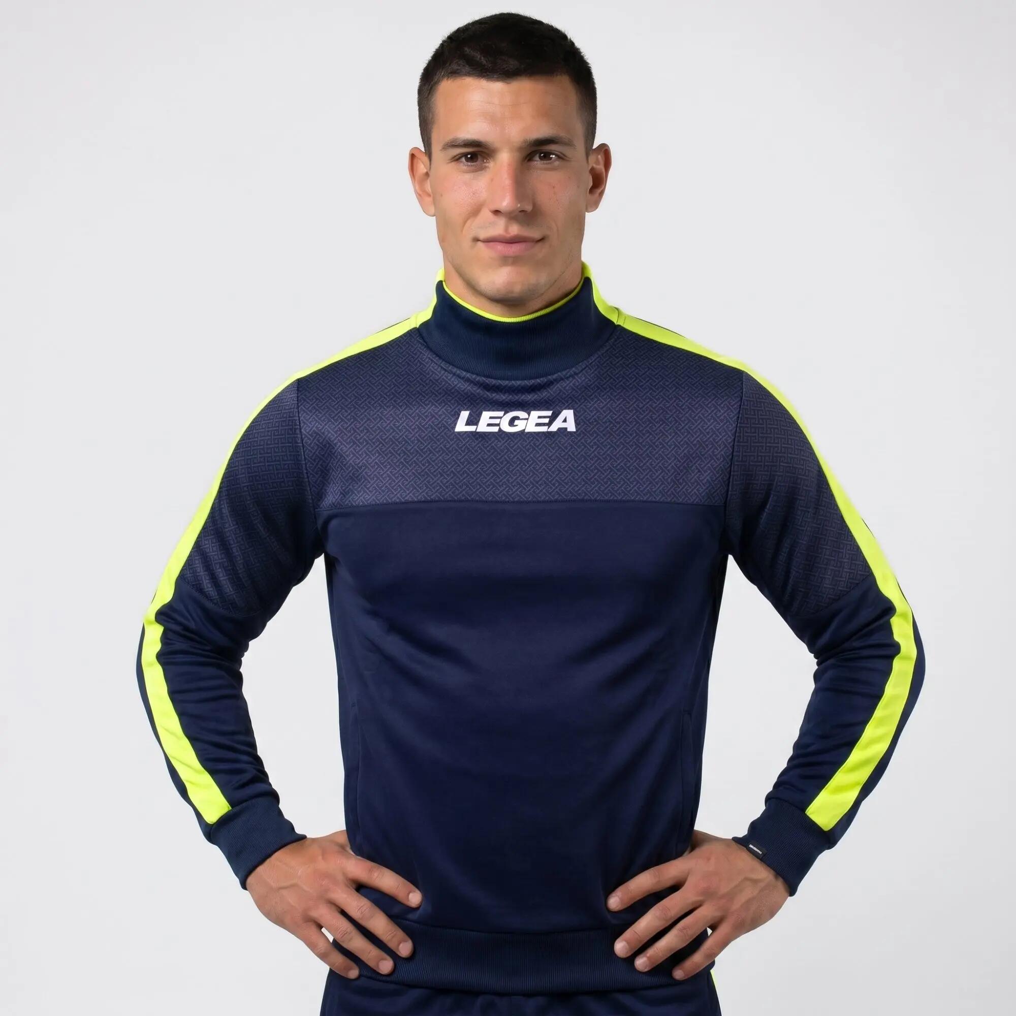 Trainingspak kinderen Damasco + Tokyo Marineblauw / Fluo geel 4/8
