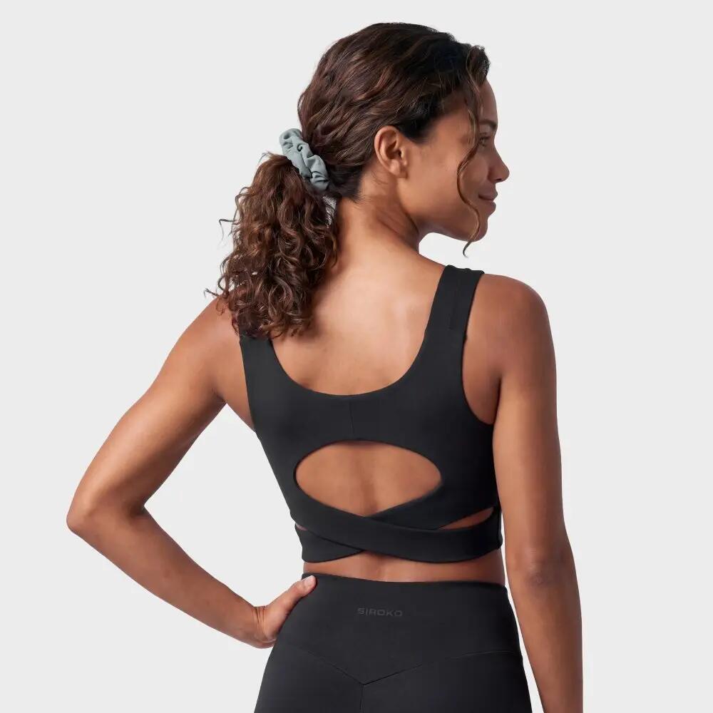 Soutien de desporto de suporte médio para mulher Savannah-W Black Preto 6/7