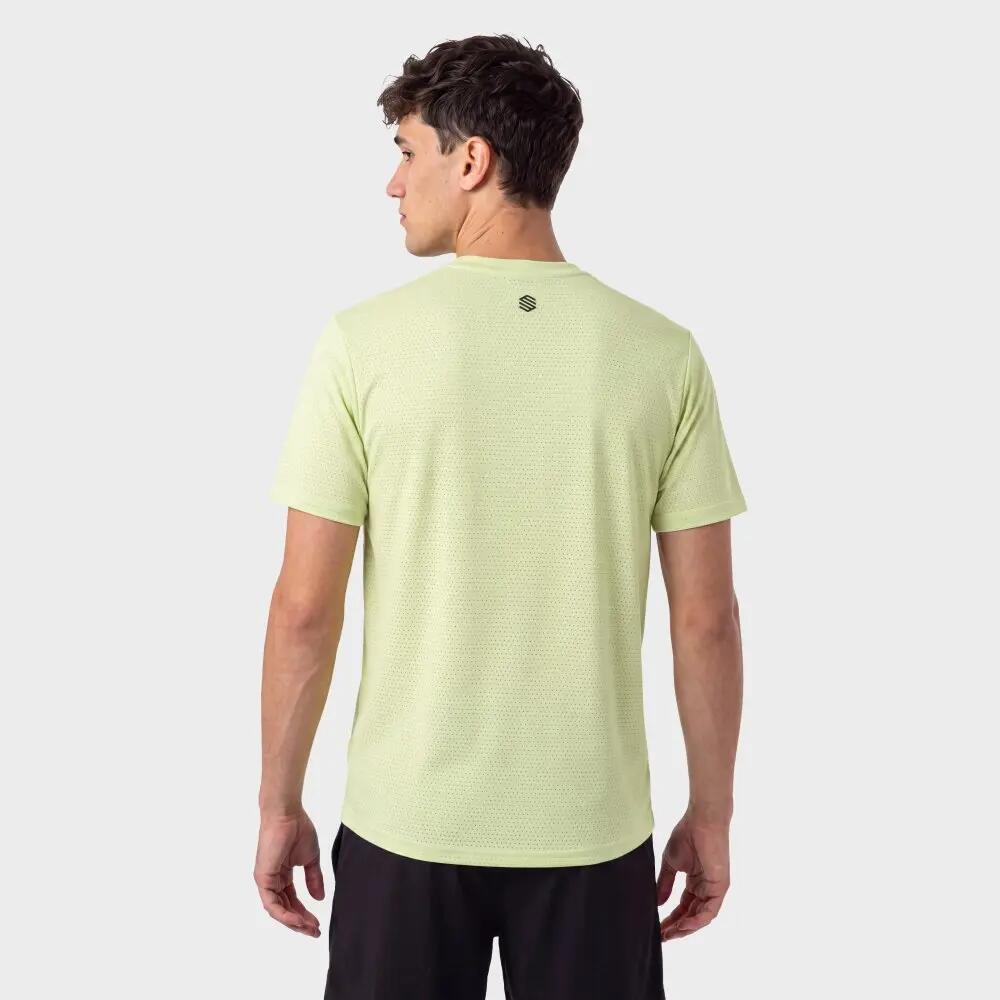Men Padel ’s short-sleeve technical t-shirt Round Lime Lime 6/8