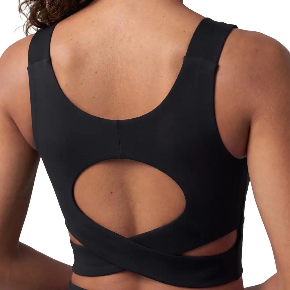 Soutien de desporto de suporte médio para mulher Savannah-W Black Preto 5/7
