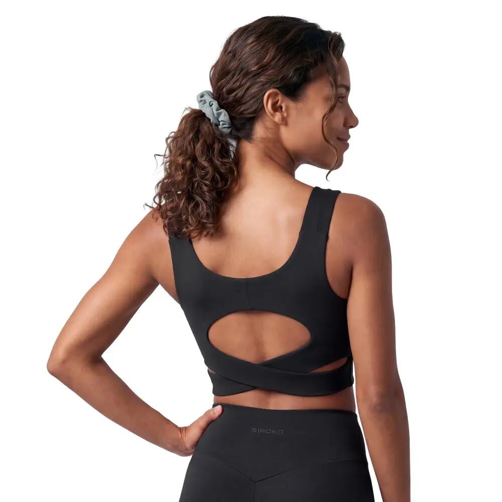 Soutien de desporto de suporte médio para mulher Savannah-W Black Preto 2/7