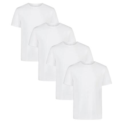 T-Shirt Herren 4er Pack Bequem sitzend-PERF COTTON CREW NECK 4PK