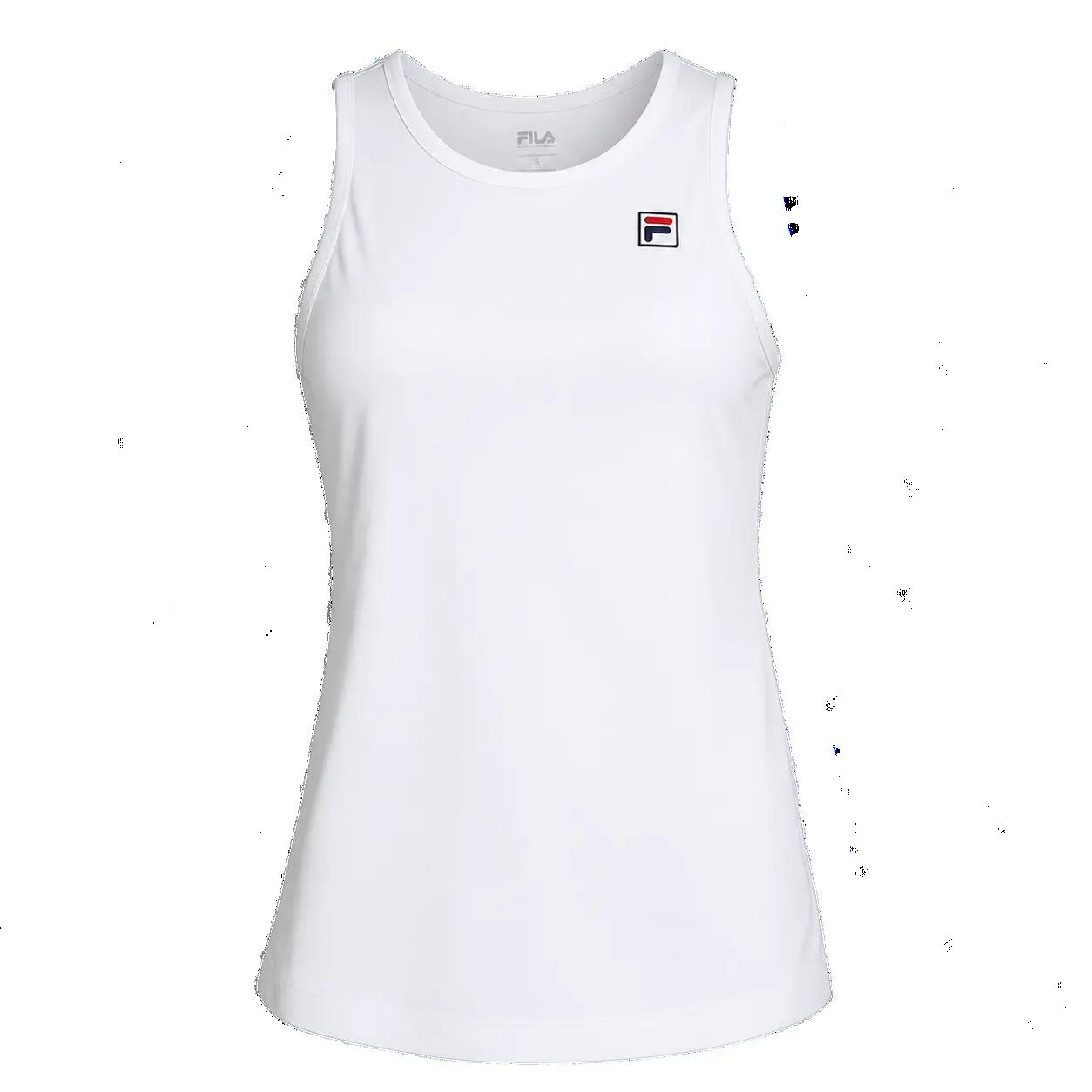 Haut Fila Alma blanc polyester recyclé BODYDRY® coupe près du corps 1/4