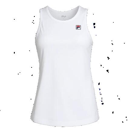 Haut Fila Alma polyester recyclé BODYDRY® blanc, coupe près du corps