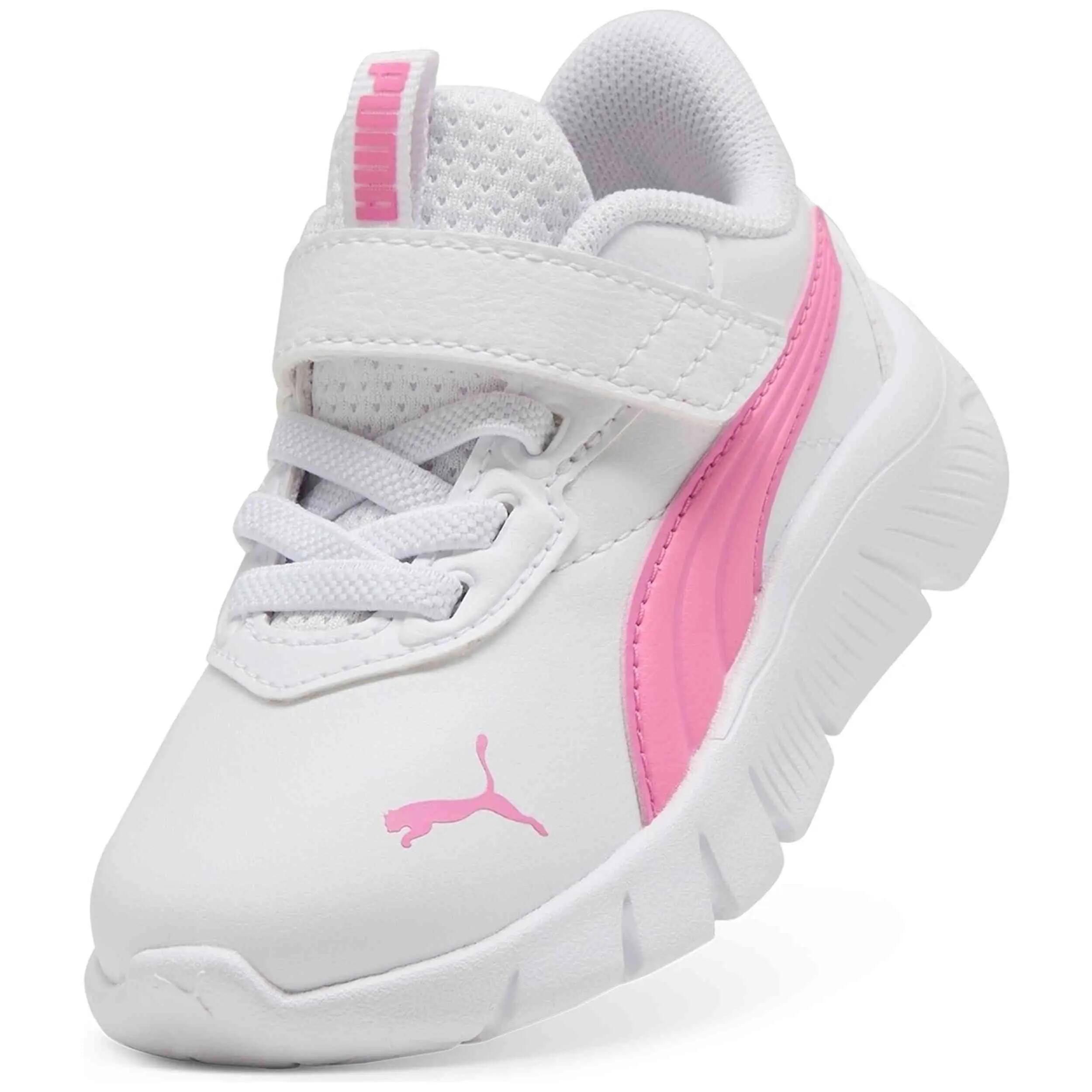 Sapatilhas Puma modelo Flexfocus Modern SL AC+ Inf "White- para crianças unissex 3/4