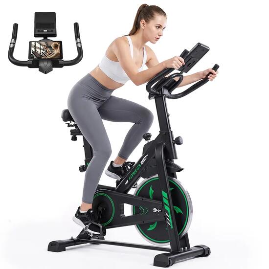 Vélo d'appartement QK118 pour salle de sport à domicile avec entraînement par co