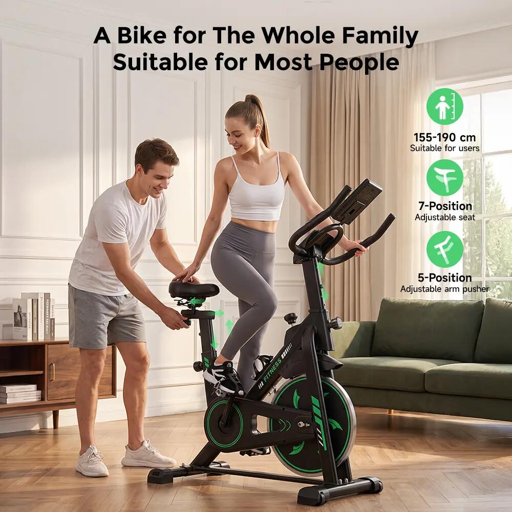 Vélo d'appartement QK118 pour salle de sport à domicile avec entraînement par co 6/7