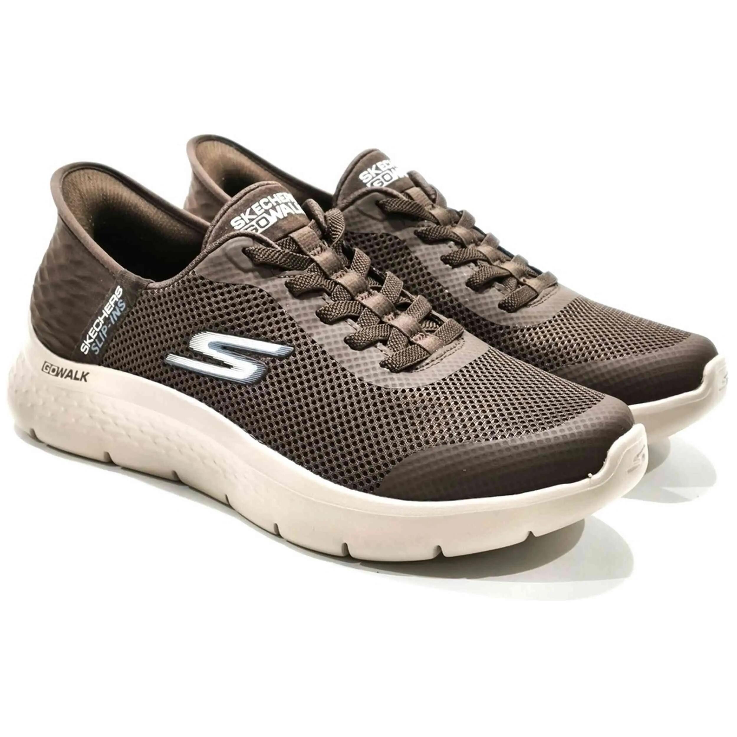 Zapatillas Skechers modelo Slip-ins: GO WALK Flex - Hands Up "Chocol para hombre 2/5