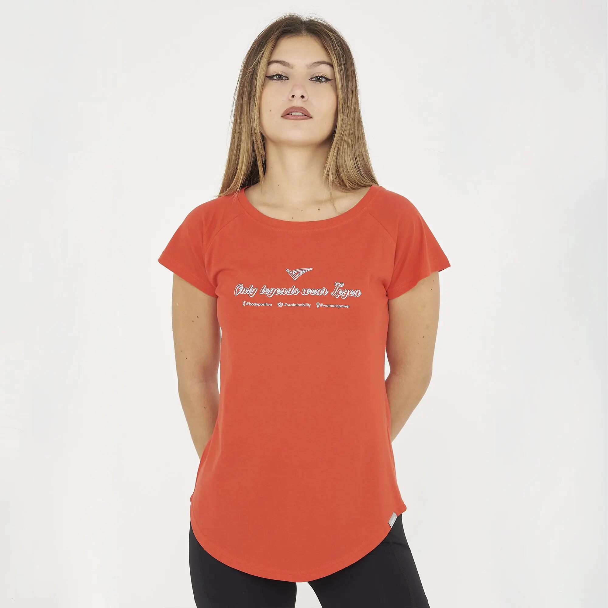 Completo t-shirt e leggings donna Cillene + Levery Corallo / Nero 2/8
