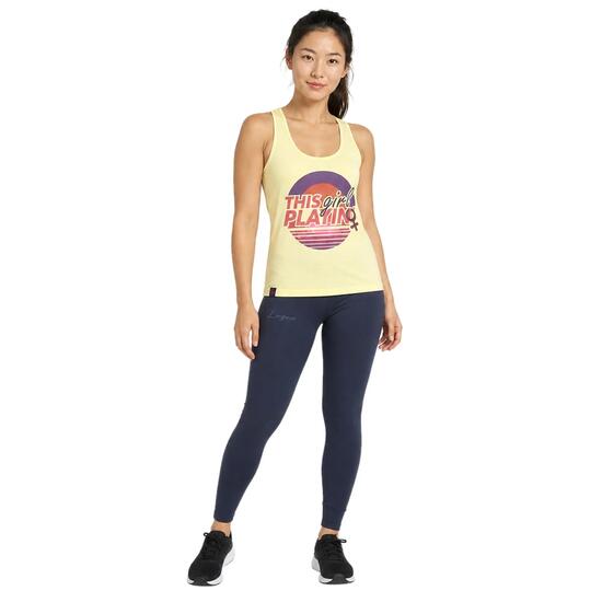 Ensemble débardeur et legging femme Fepla + Mavery Jaune / Bleu marine