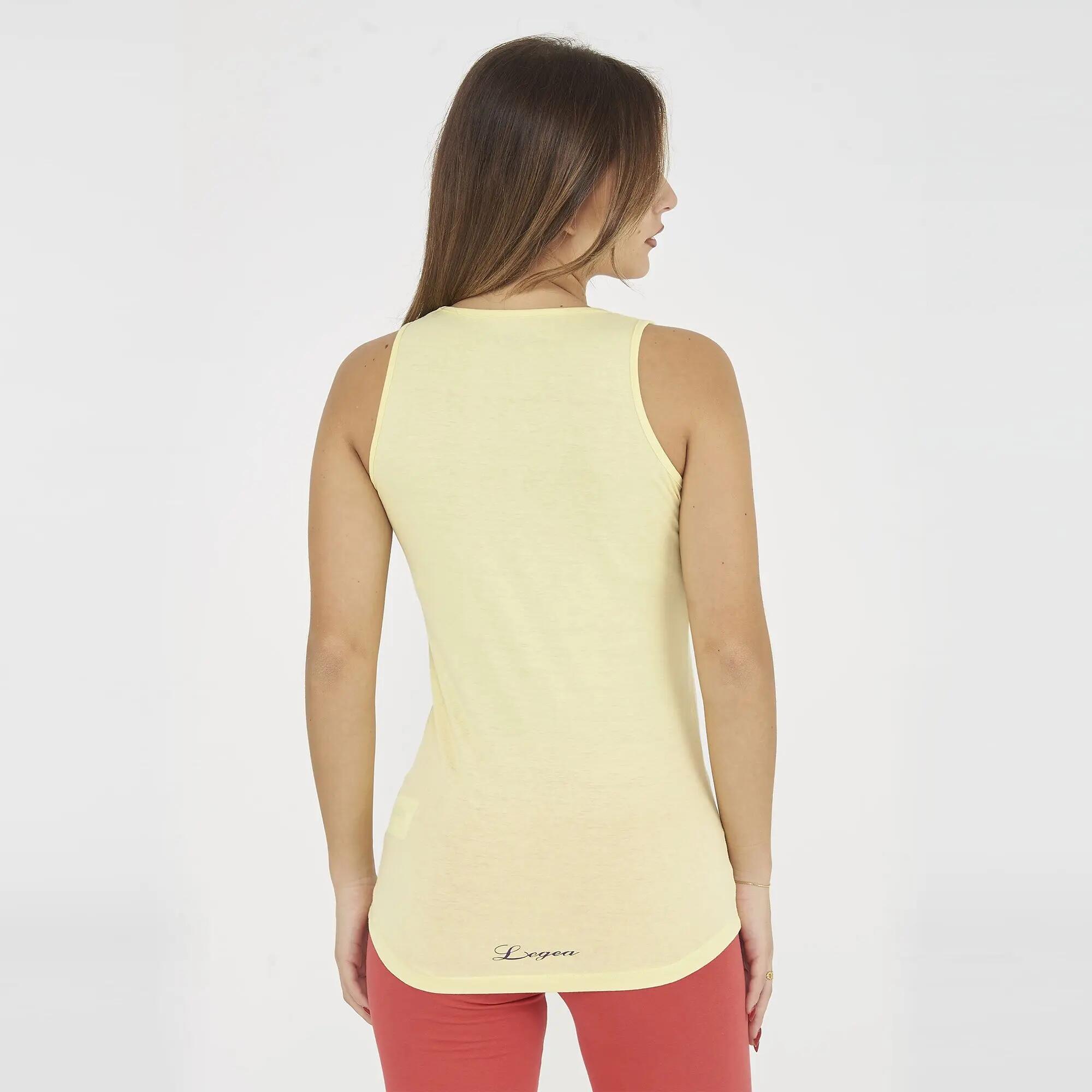 Ensemble débardeur et legging femme Fepla + Mavery Jaune / Bleu marine 4/8