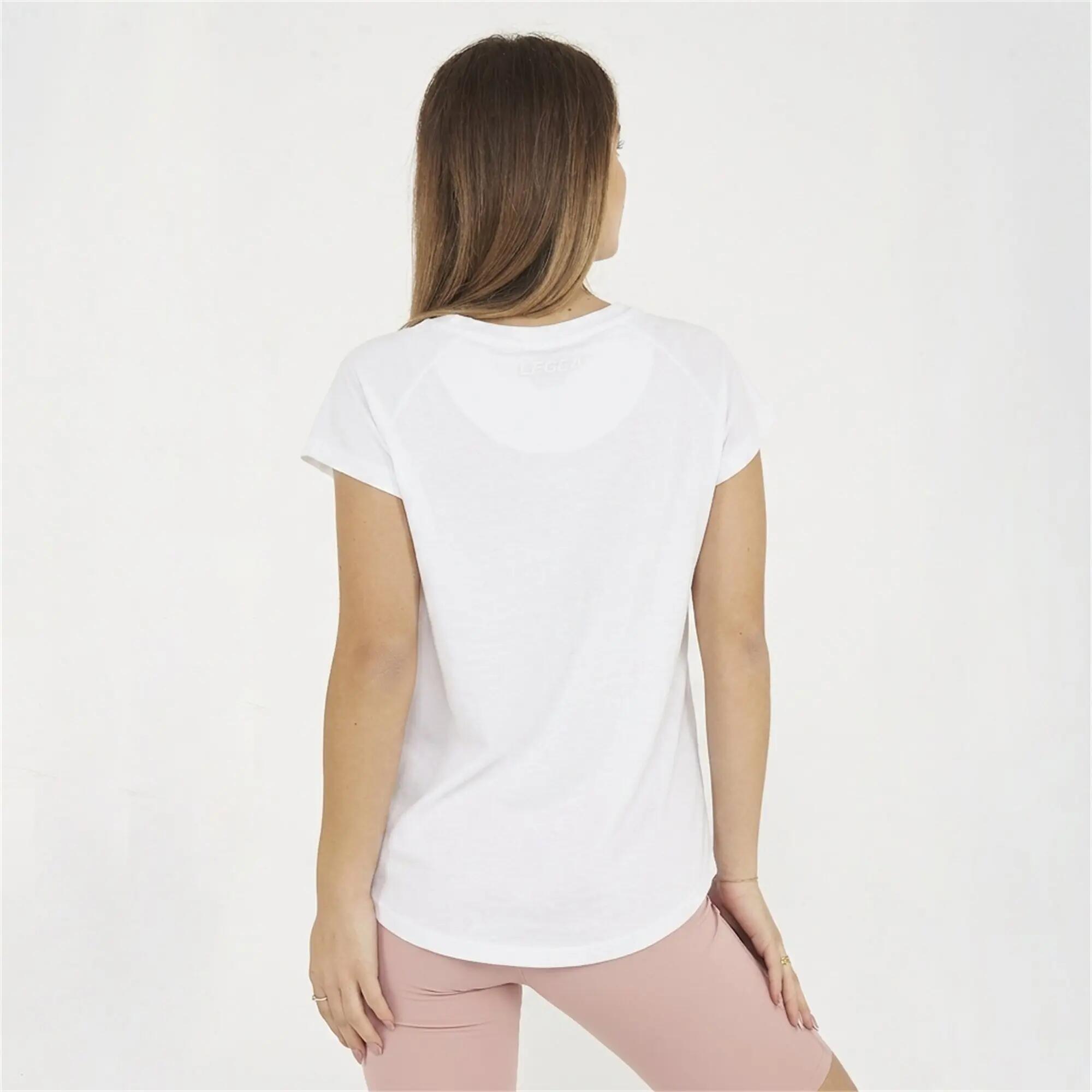 Set t-shirt en legging dames Cillene + Levery Wit / Zwart 4/8