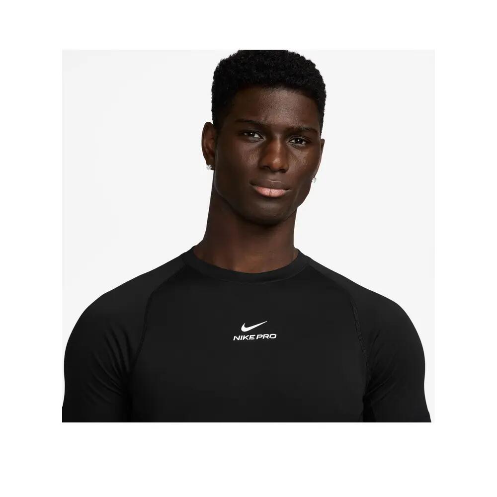 T-shirt Nike Pro Training Dri-FIT Zwart/Wit 3/4