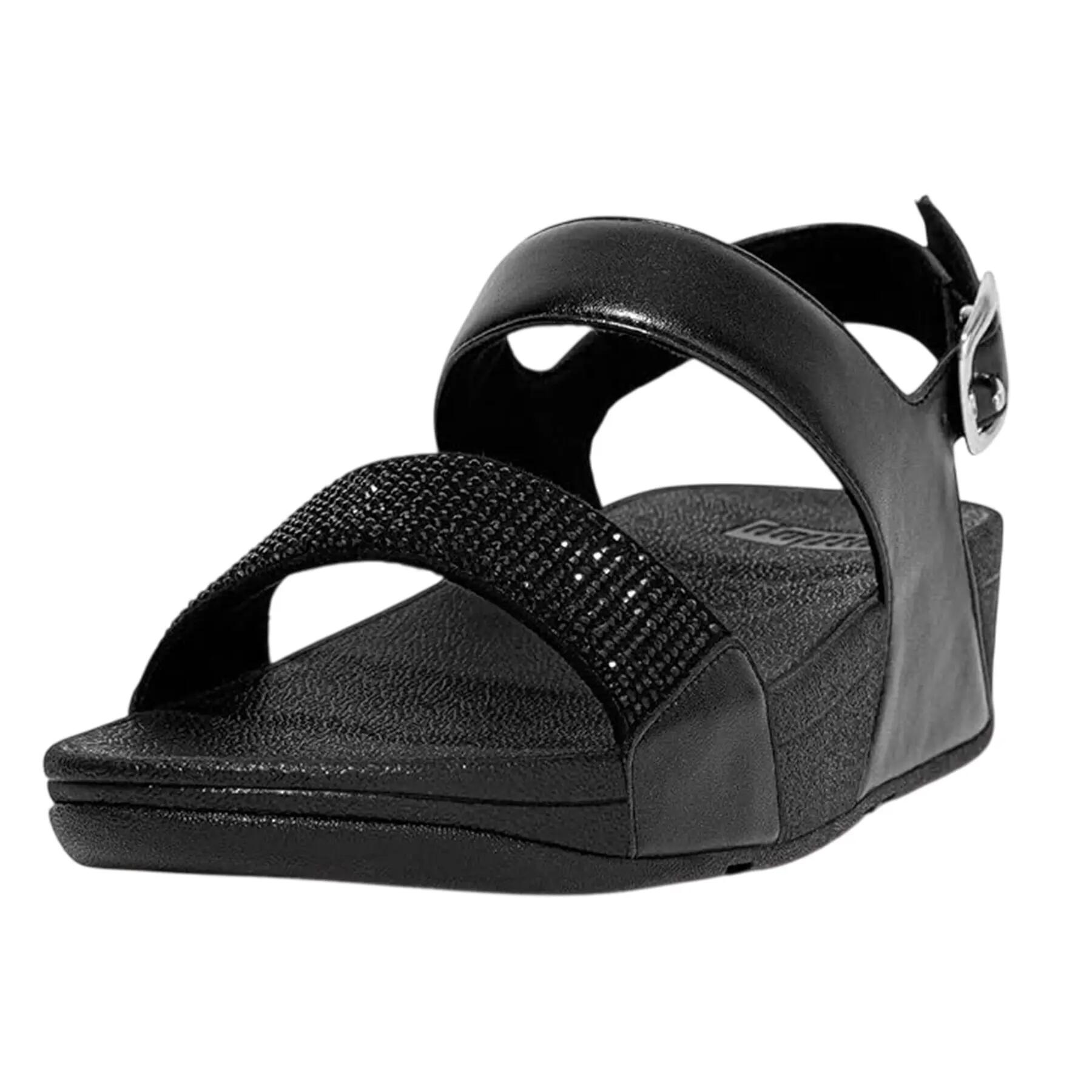 Lulu Hotfixsandalen voor dames (Allemaal zwart) 5/5