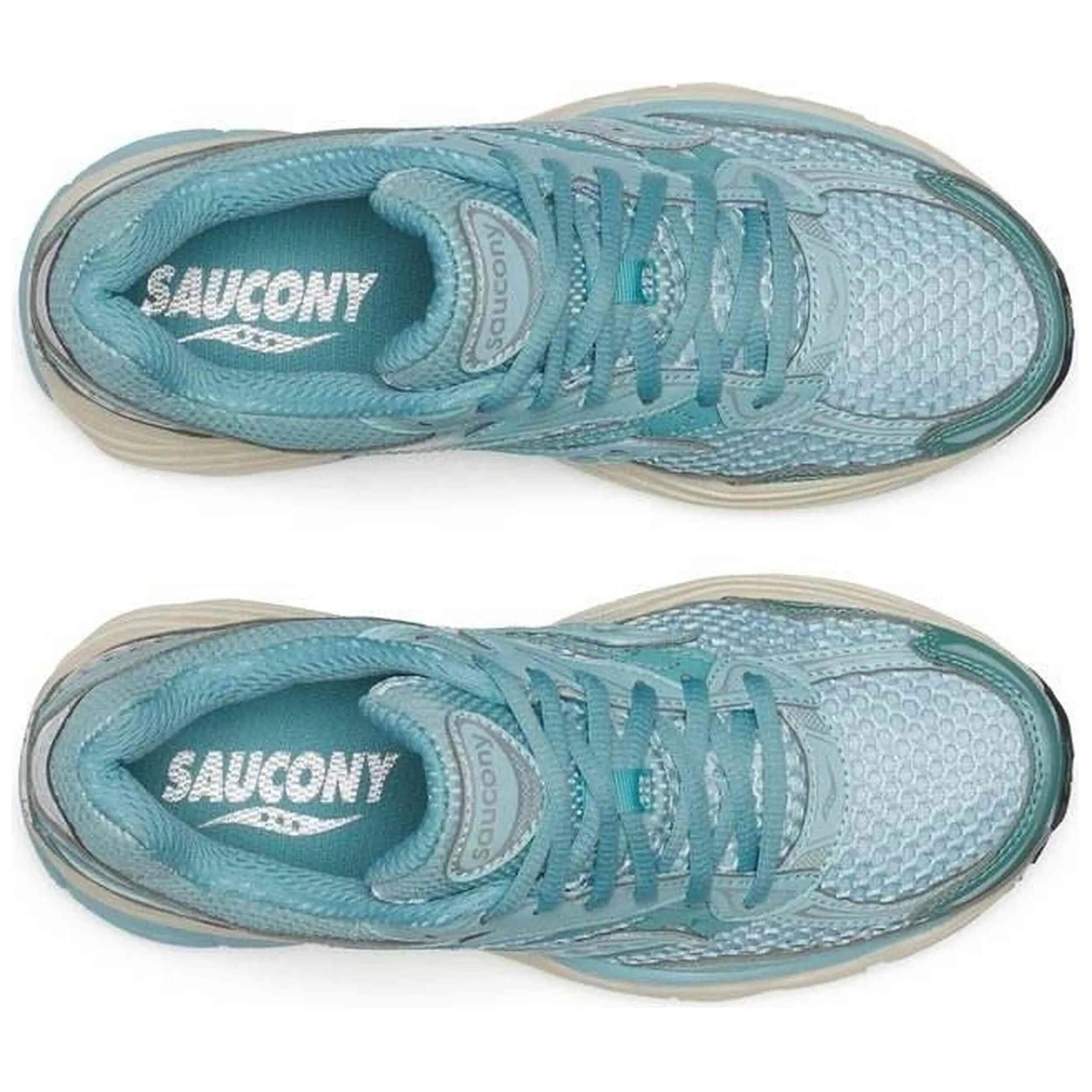 Baskets Saucony modèle ProGrid Omni 9 "Gulf Eggshell" pour unisexe 4/5