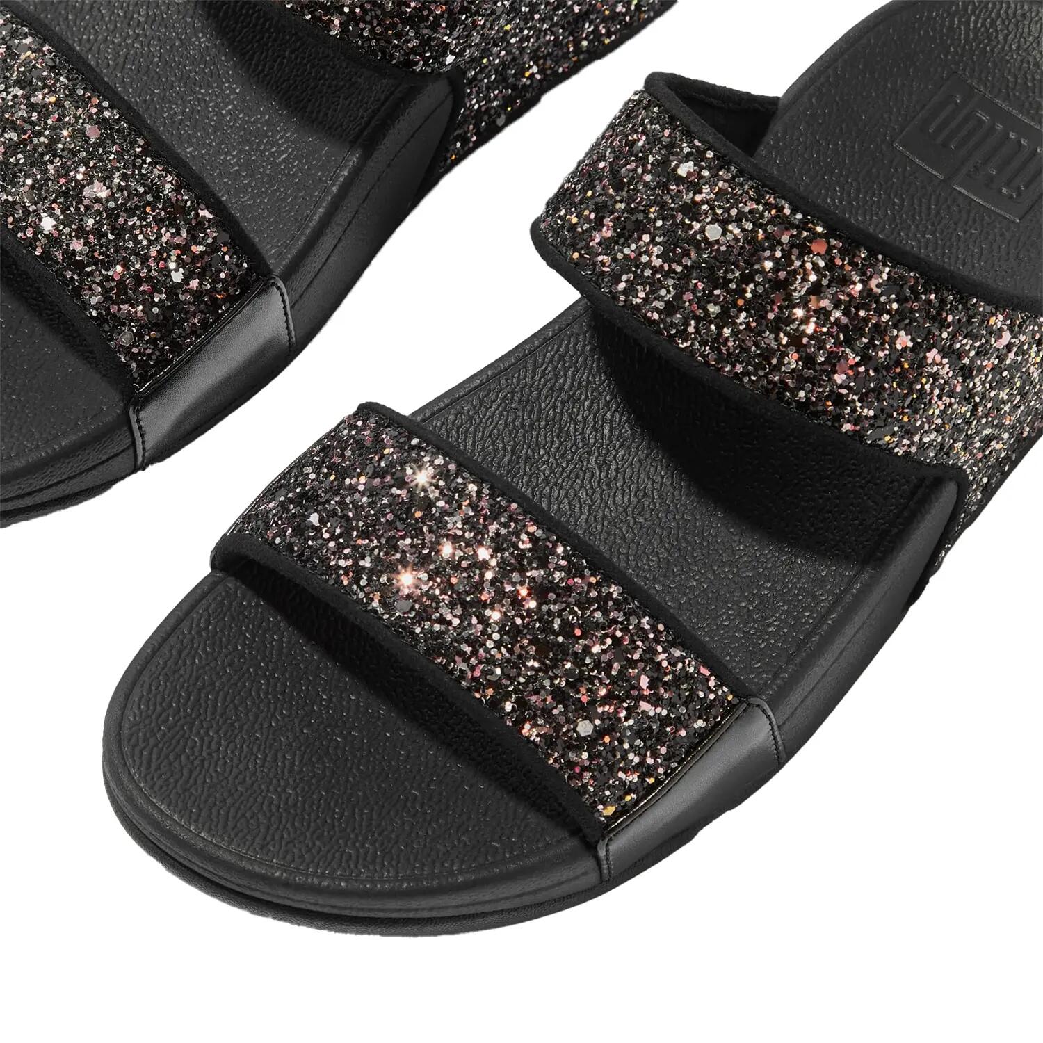 Luluslippers voor dames met glitter in verschillende tinten (Zwart) 6/6