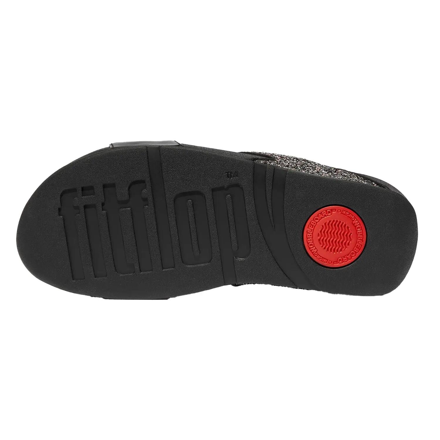 Luluslippers voor dames met glitter in verschillende tinten (Zwart) 4/6