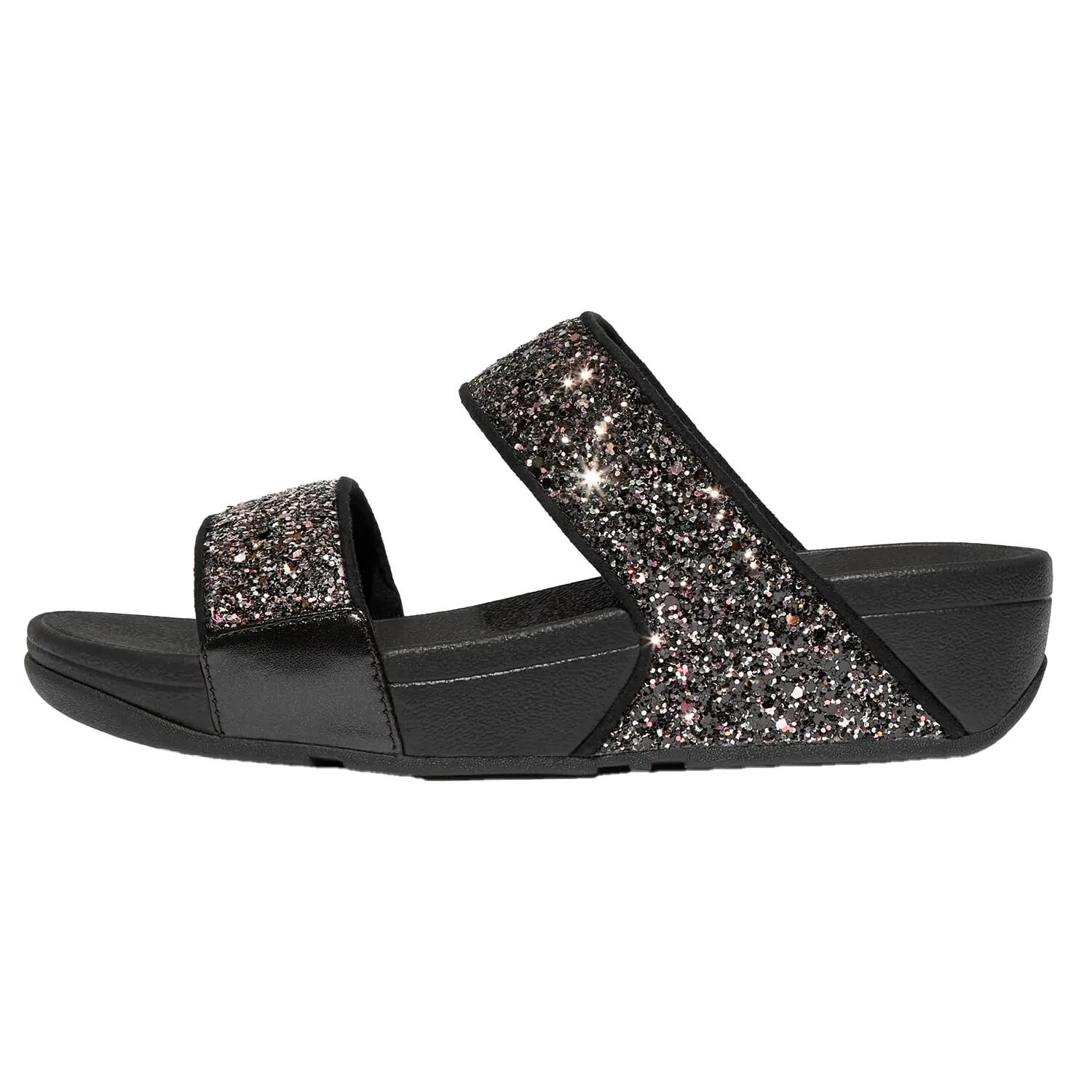 Luluslippers voor dames met glitter in verschillende tinten (Zwart) 2/6
