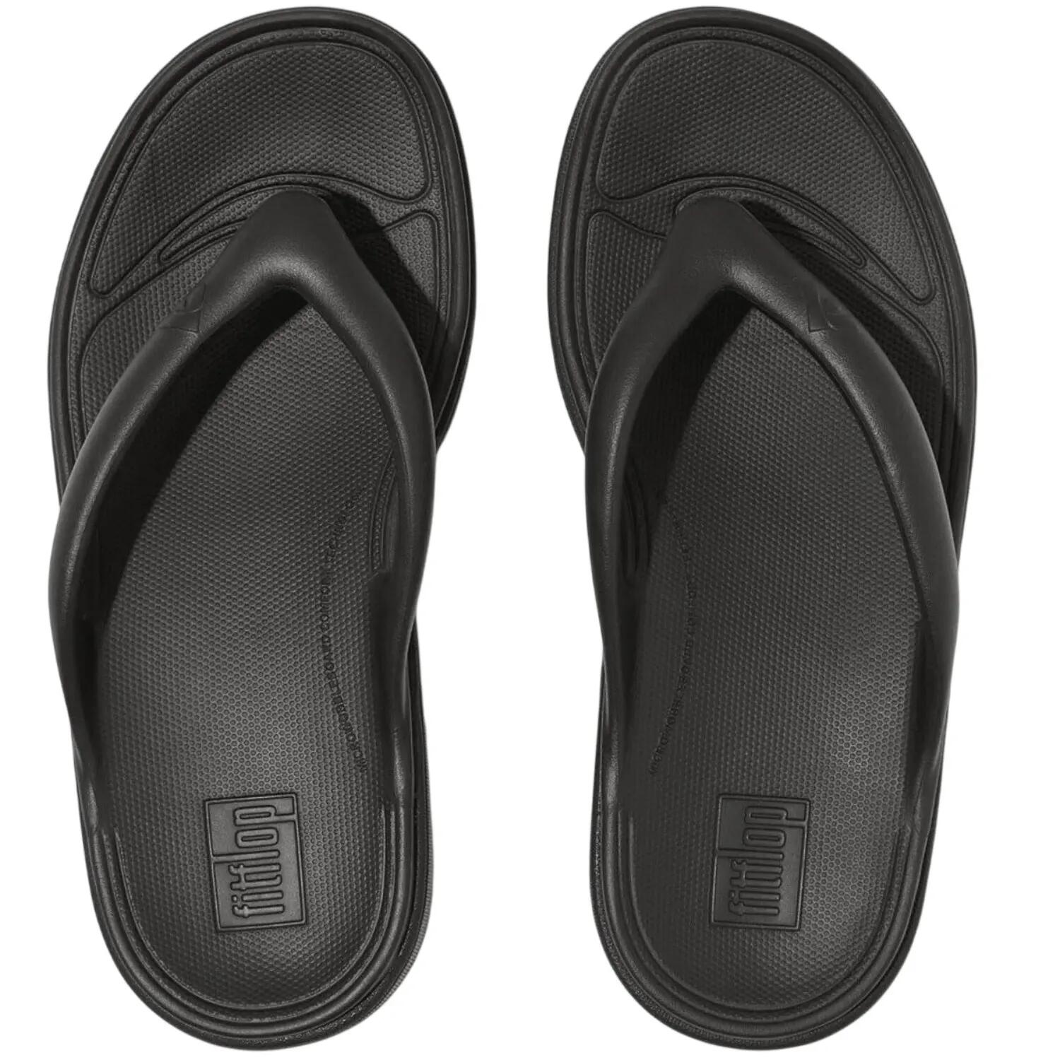 Relieffherstelsandalen met teenband voor dames (Zwart) 3/6
