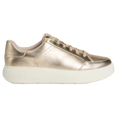 Rtg metallic leren sportschoenen voor dames (zilver)