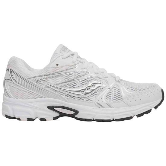 Baskets Saucony modèle Ride Millennium "White/Silver" pour unisexe