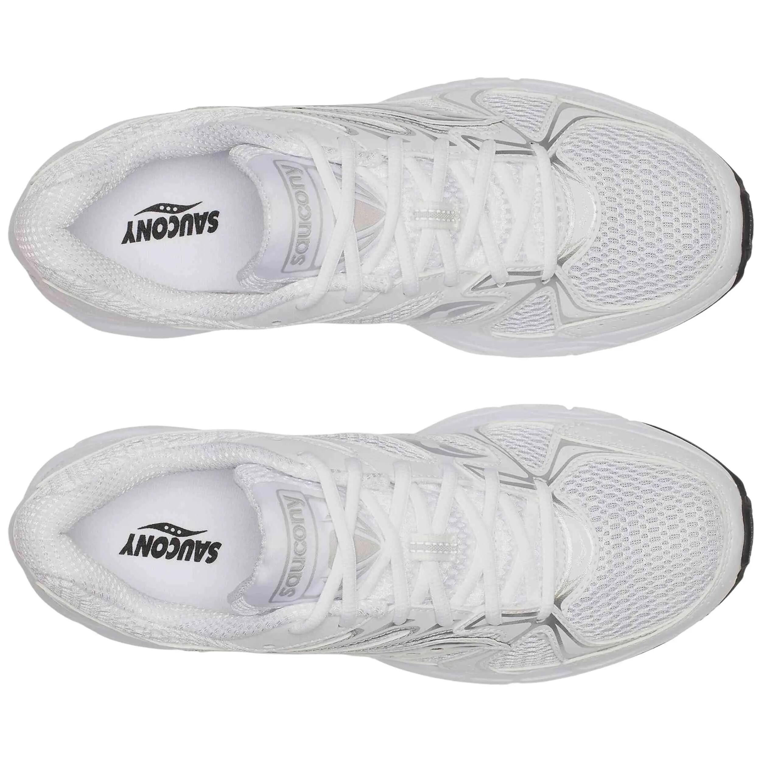 Baskets Saucony modèle Ride Millennium "White/Silver" pour unisexe 5/5