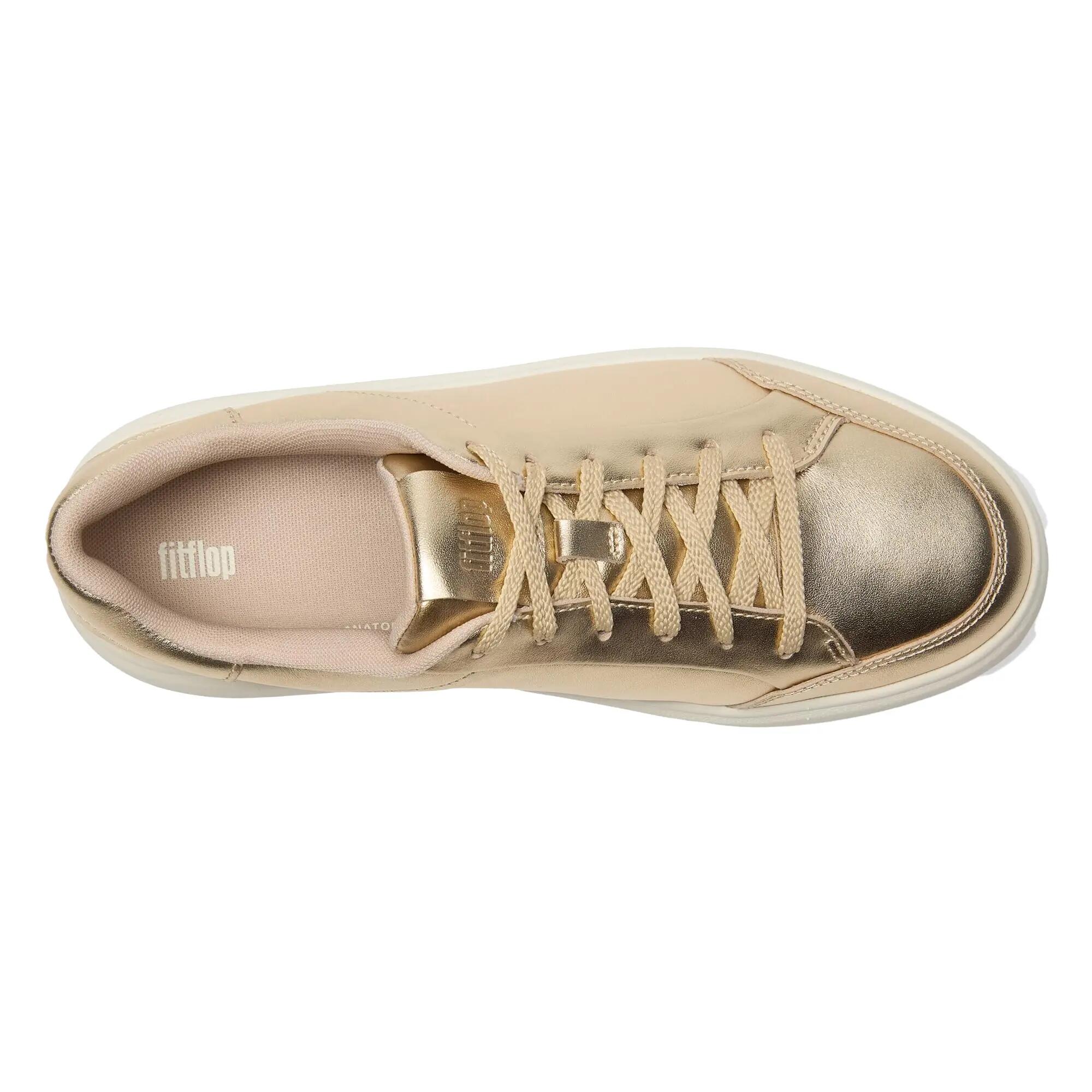 Baskets Motif/style Métallisé RTG Femme (Blanc Cassé) 5/6