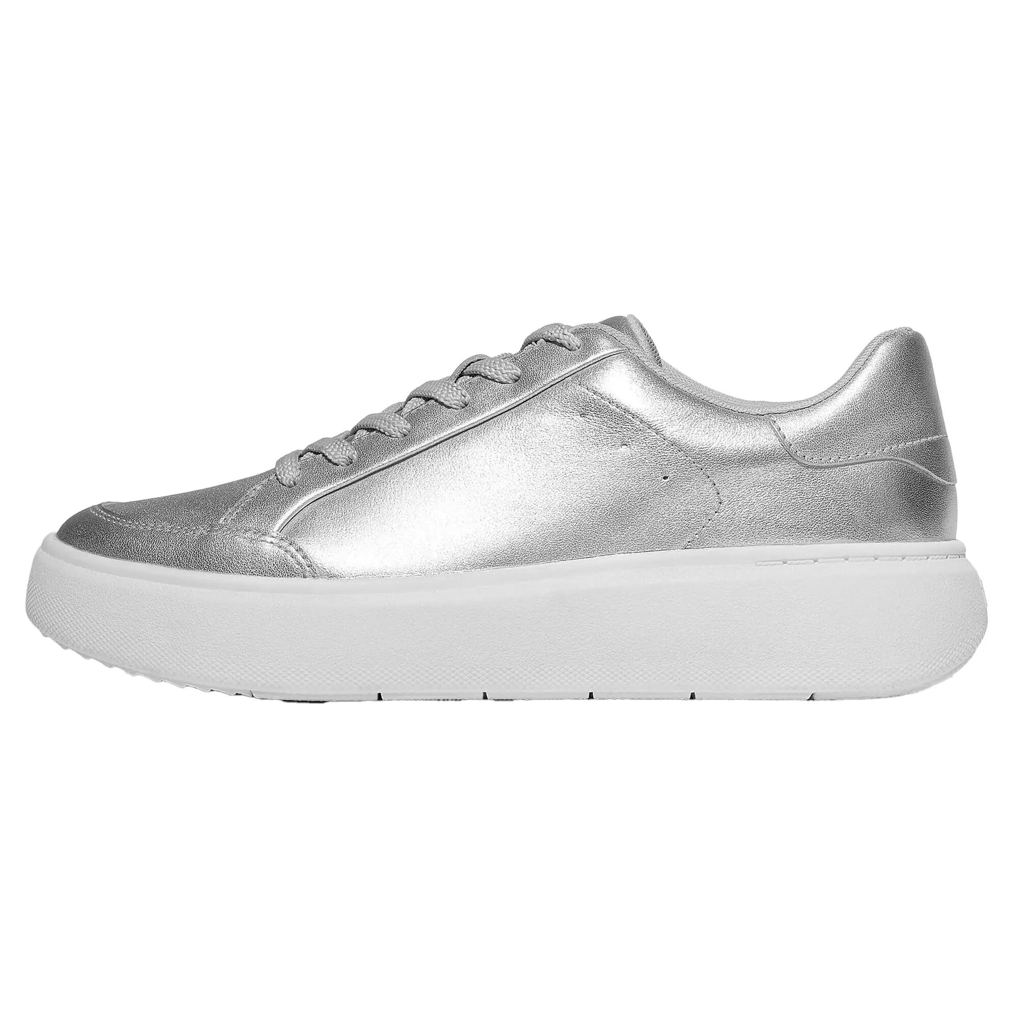 Baskets Motif/style Métallisé RTG Femme (Blanc Cassé) 4/6