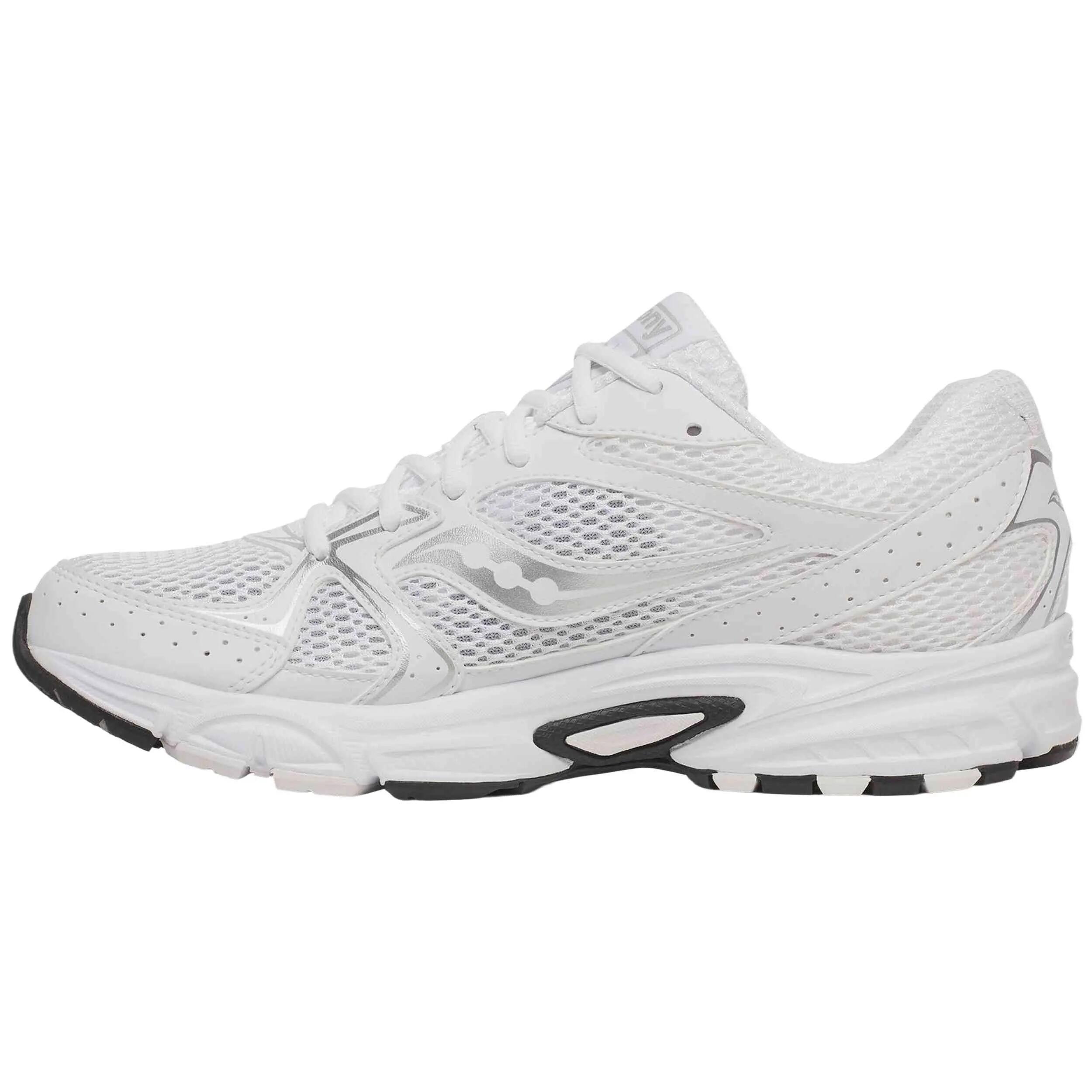 Baskets Saucony modèle Ride Millennium "White/Silver" pour unisexe 3/5