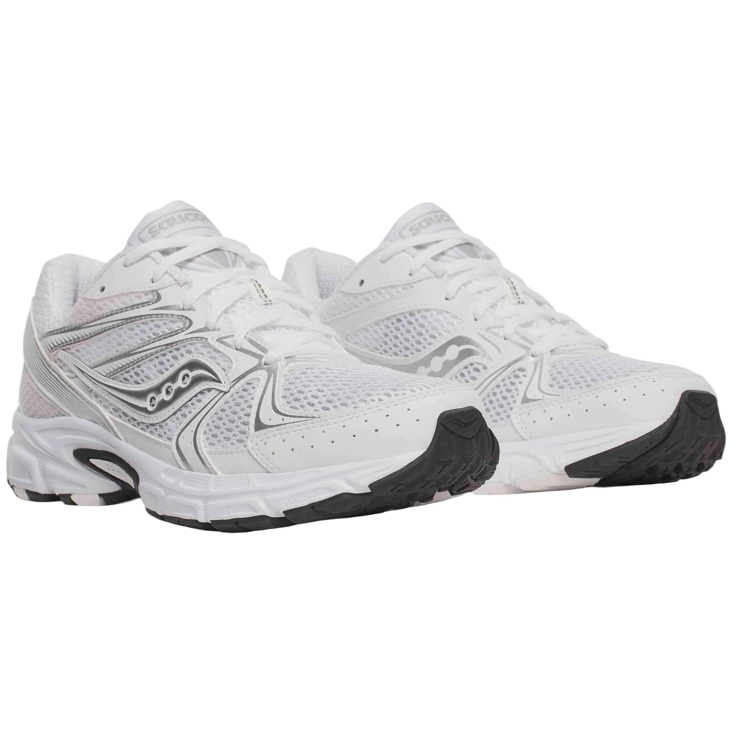 Baskets Saucony modèle Ride Millennium "White/Silver" pour unisexe 2/5