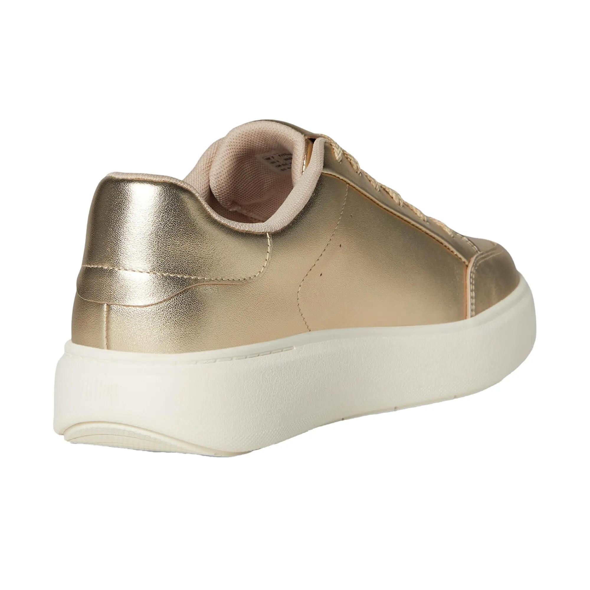 Baskets Motif/style Métallisé RTG Femme (Blanc Cassé) 2/6