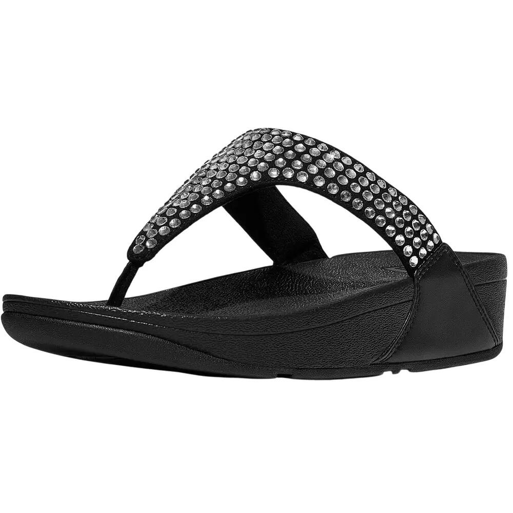 Sandales Motif/style Cristal LULU Femme (Noir) 5/6