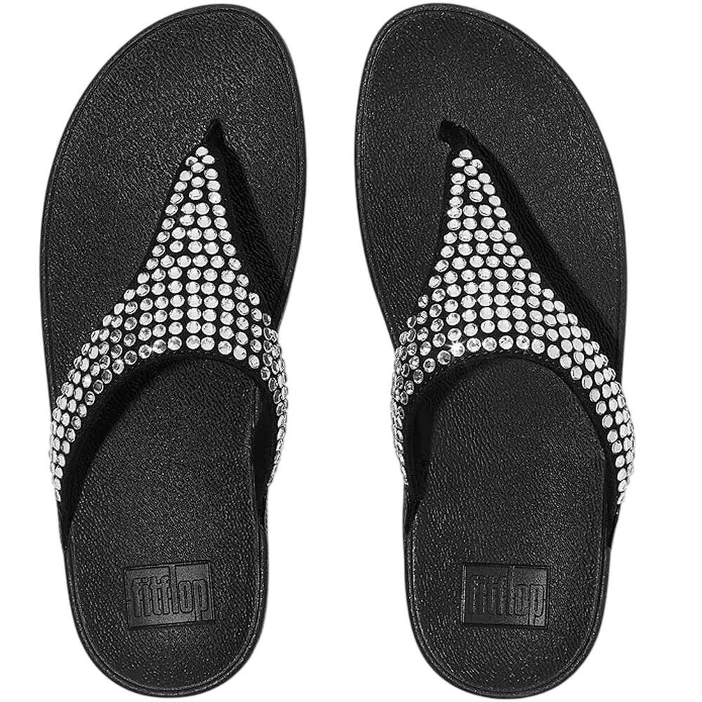 Sandales Motif/style Cristal LULU Femme (Noir) 4/6