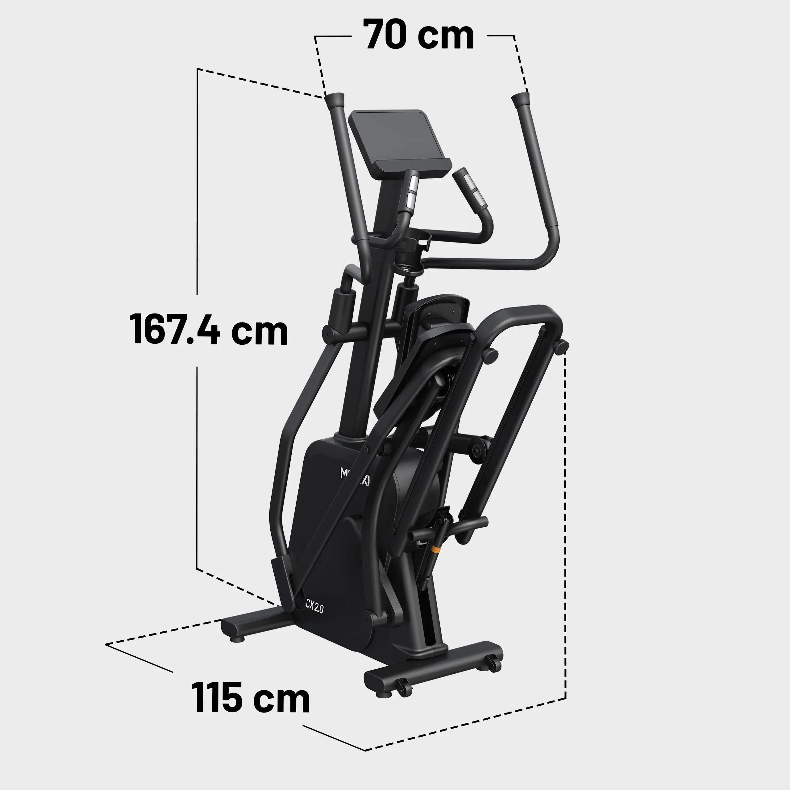 Vélo elliptique pliable, résistance magnétique 32 niveaux, jusqu'à 130 kg 3/9
