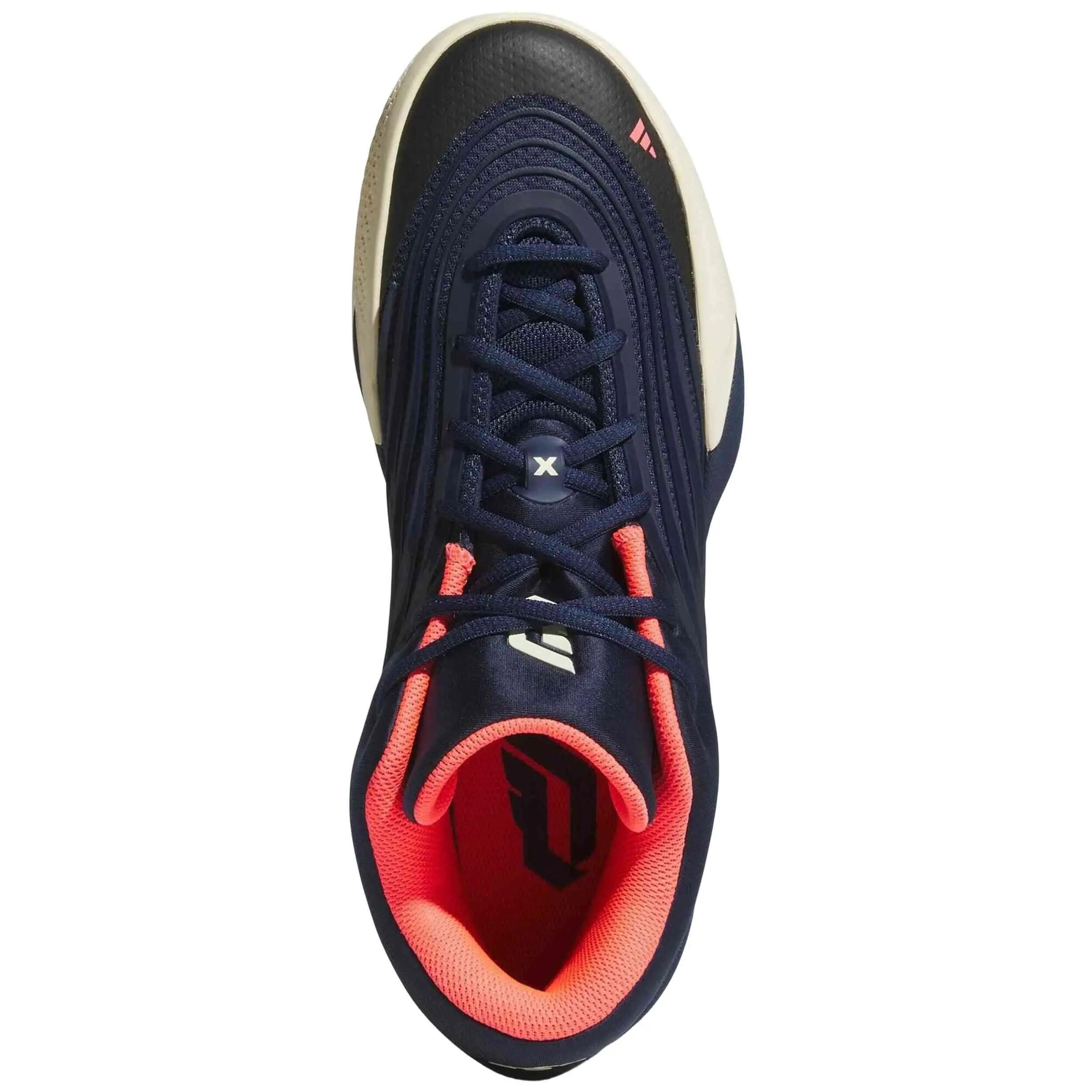Baskets Adidas modèle DAME X "Night Indigo / Warm Vanilla / Solar T pour unisexe 4/5