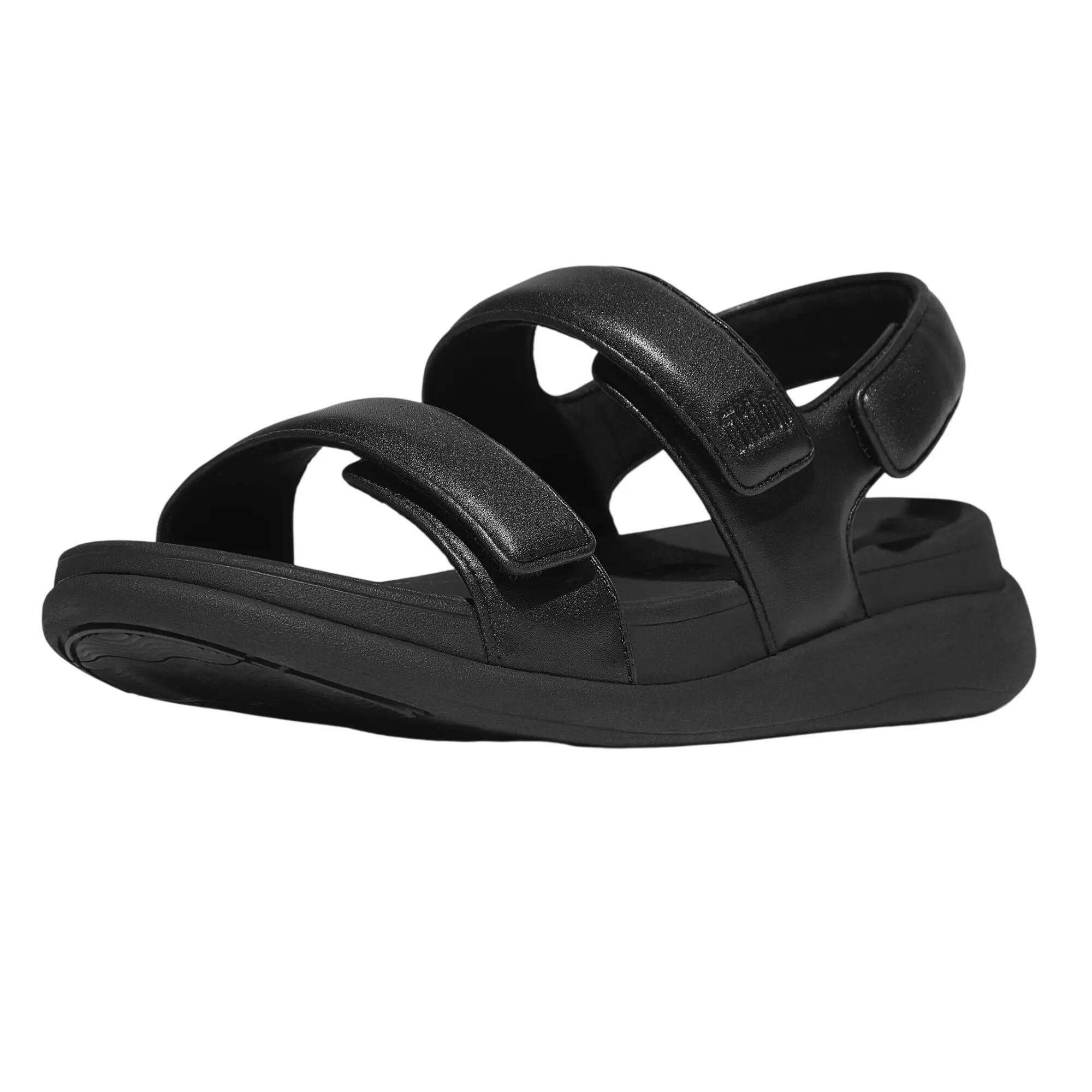 FMode Go Backstrap platte sandalen voor dames (Allemaal zwart) 5/5