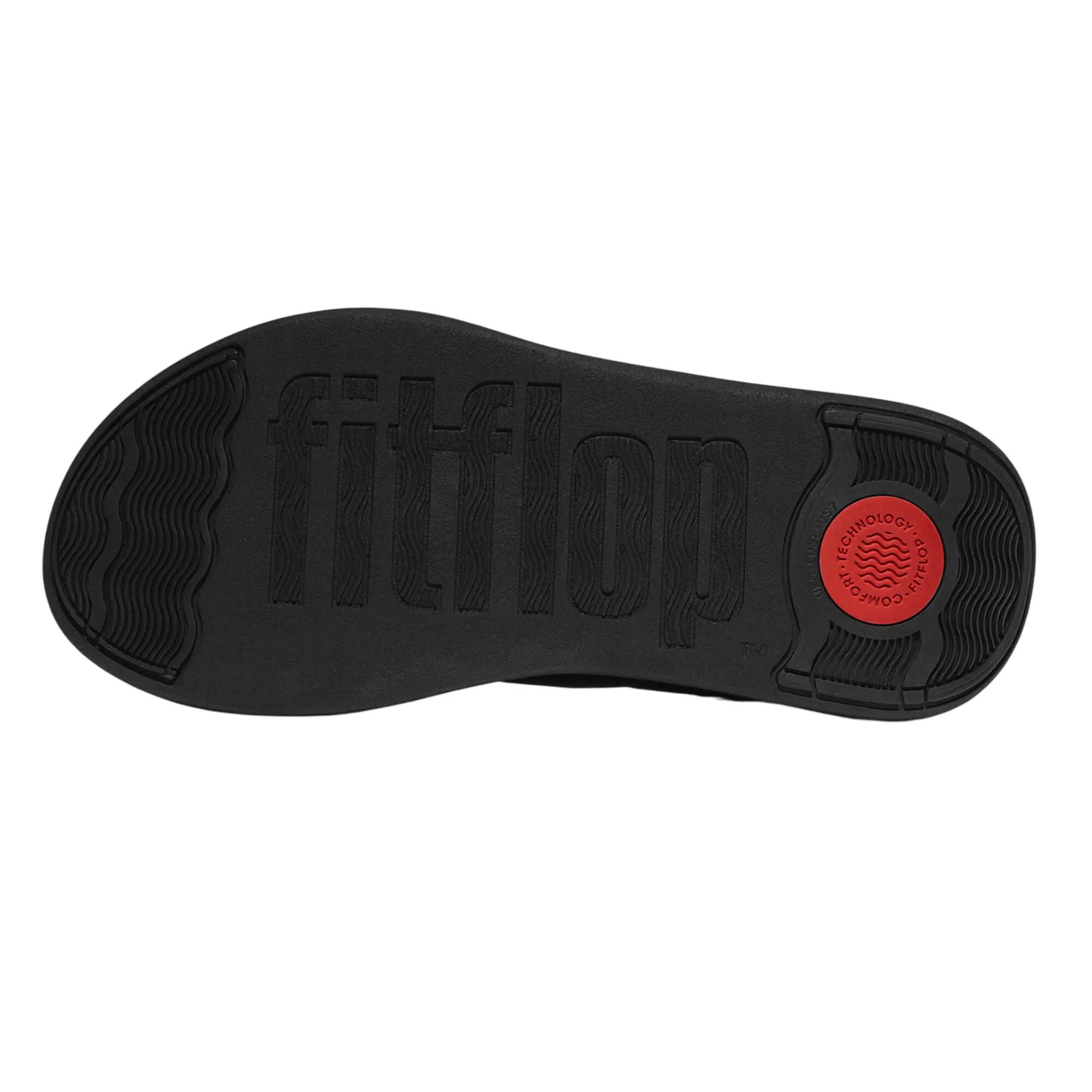 FMode Go Backstrap platte sandalen voor dames (Allemaal zwart) 4/5